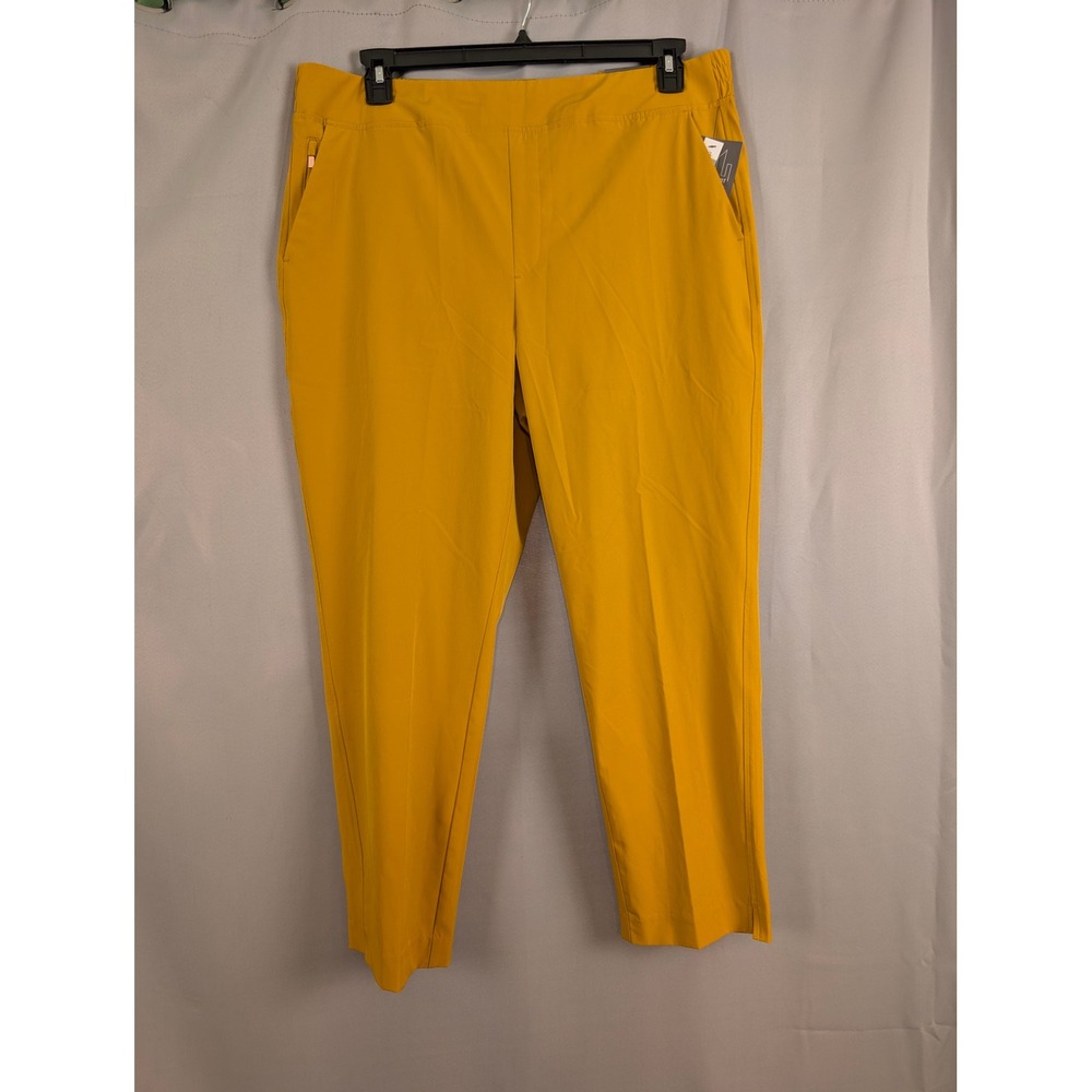 The Limited Travel Suit Skinny Ankle Pants Womens XL Gold/Mustard NWT‎